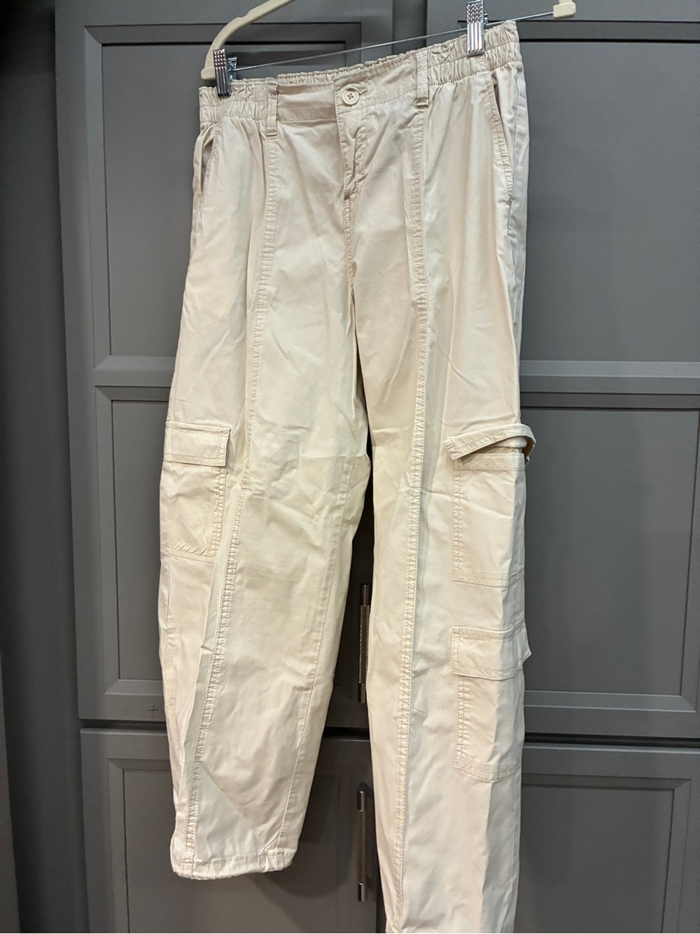 Celebrity Pink Women's Cargo Pants in Light Cream